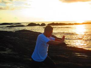 Tg Jara1 Breathing Exercise at Tanjung Jara Beach Terengganu